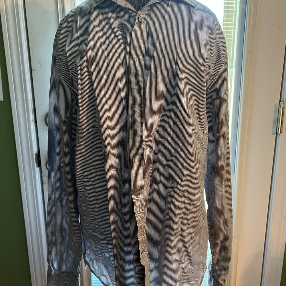 Striped Button-Up Shirt